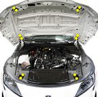 ZSPEC Hood Hinges/Latches/Catches Fasteners for '20+ Toyota Supra MKV GR A90, Titanium