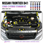 ZSPEC "Stage 2" Engine Bay Fastener Kit for 22+ Nissan Frontier D41, Titanium
