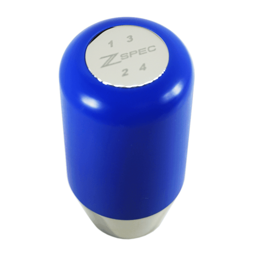 ZSPEC Shift Knob, M12-1.25, Delrin & Stainless, 4-Speed Shift Pattern Coin