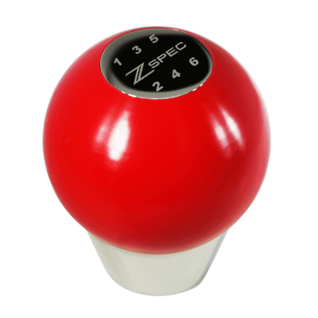 ZSPEC Shift Knob, M8-1.25, Delrin & Stainless, 6-Speed Shift Pattern Coin