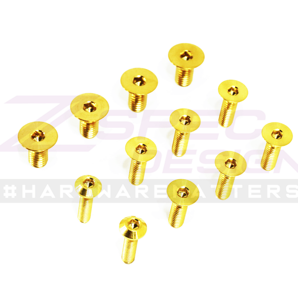ZSPEC Dress Up Bolts® Fastener Kit, Door Jams Area for Nissan Z33 350z, Titanium