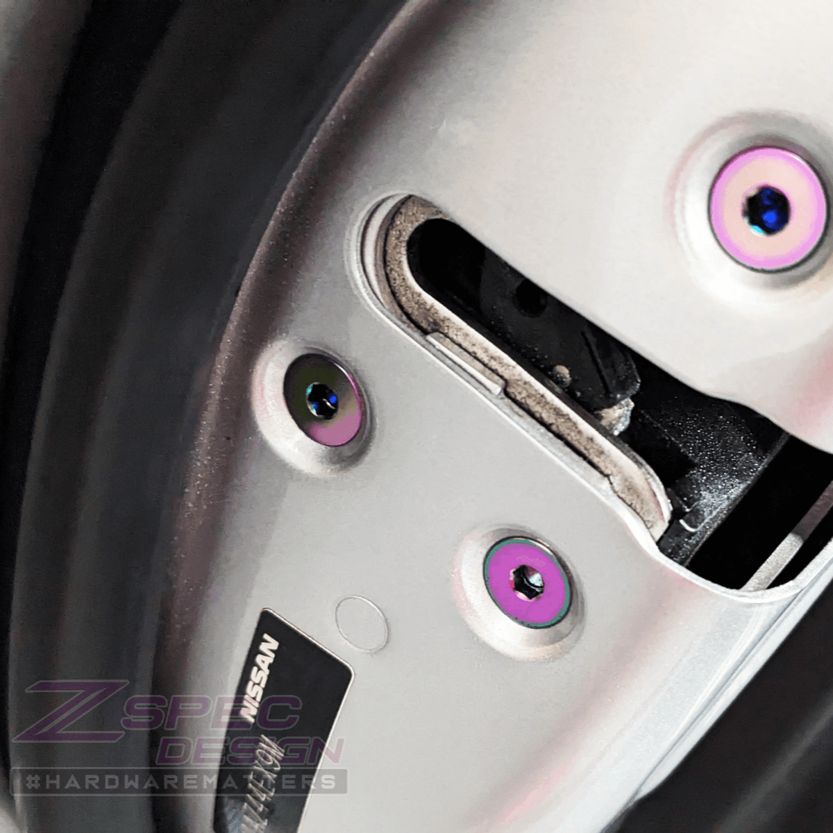 ZSPEC Dress Up Bolts® Fastener Kit, Door Jams Area for Nissan Z34 370z, Titanium