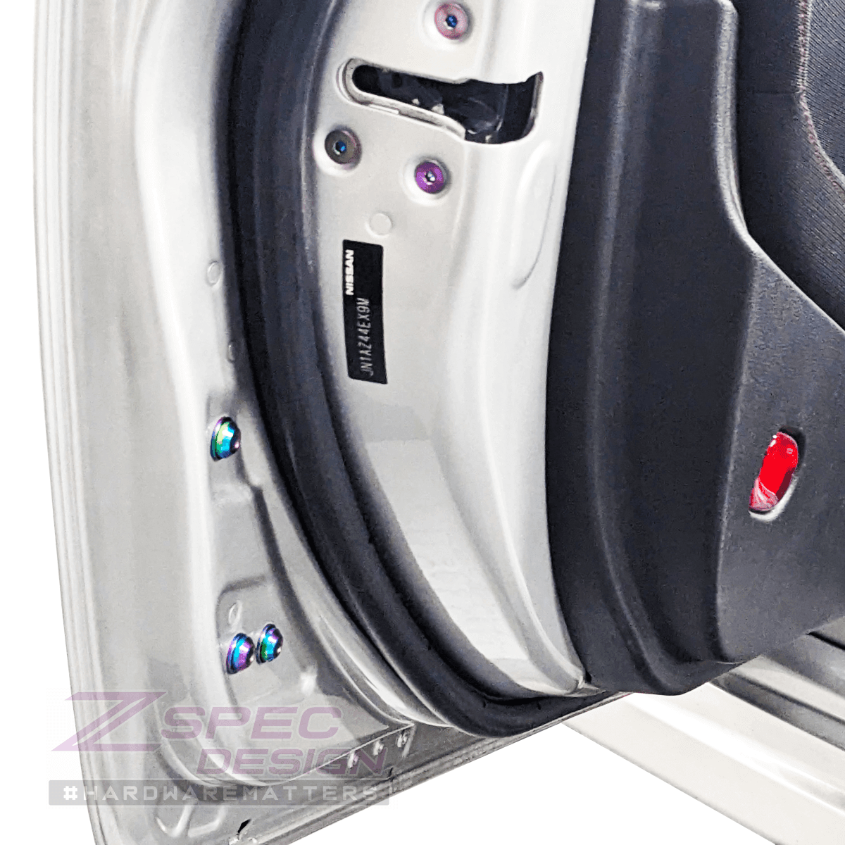 ZSPEC Dress Up Bolts® Fastener Kit, Door Jams Area for Nissan Z34 370z, Titanium