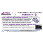ZSPEC LHD Double-Din Radio Bezel w/Brackets for '90-99 Nissan Z32 300zx