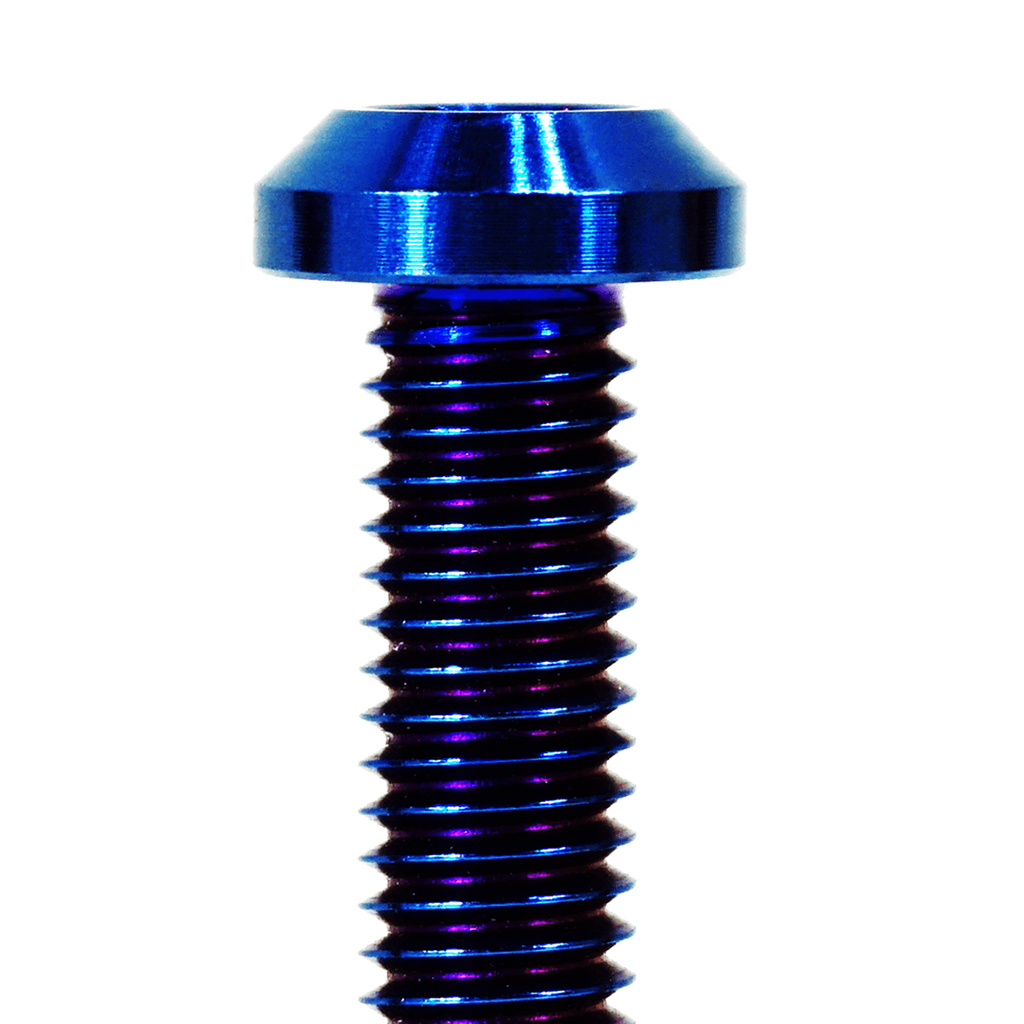 ZSPEC M10-1.25x30mm Dress Up Bolts® Fastener, Titanium GR5, Angled Head, Per Each