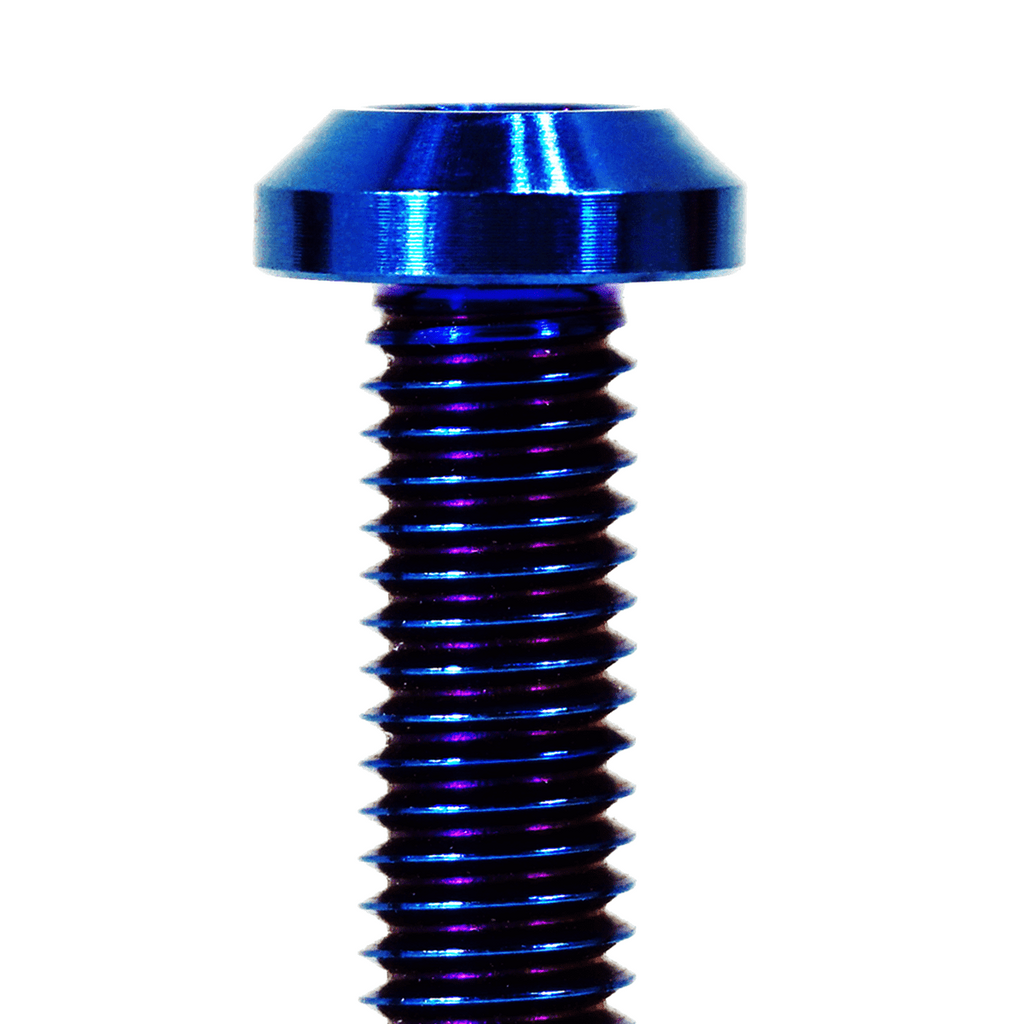 ZSPEC M6-1.0x30mm Dress Up Bolt® Fastener, Angled Head, Titanium Grade-5, Per Each