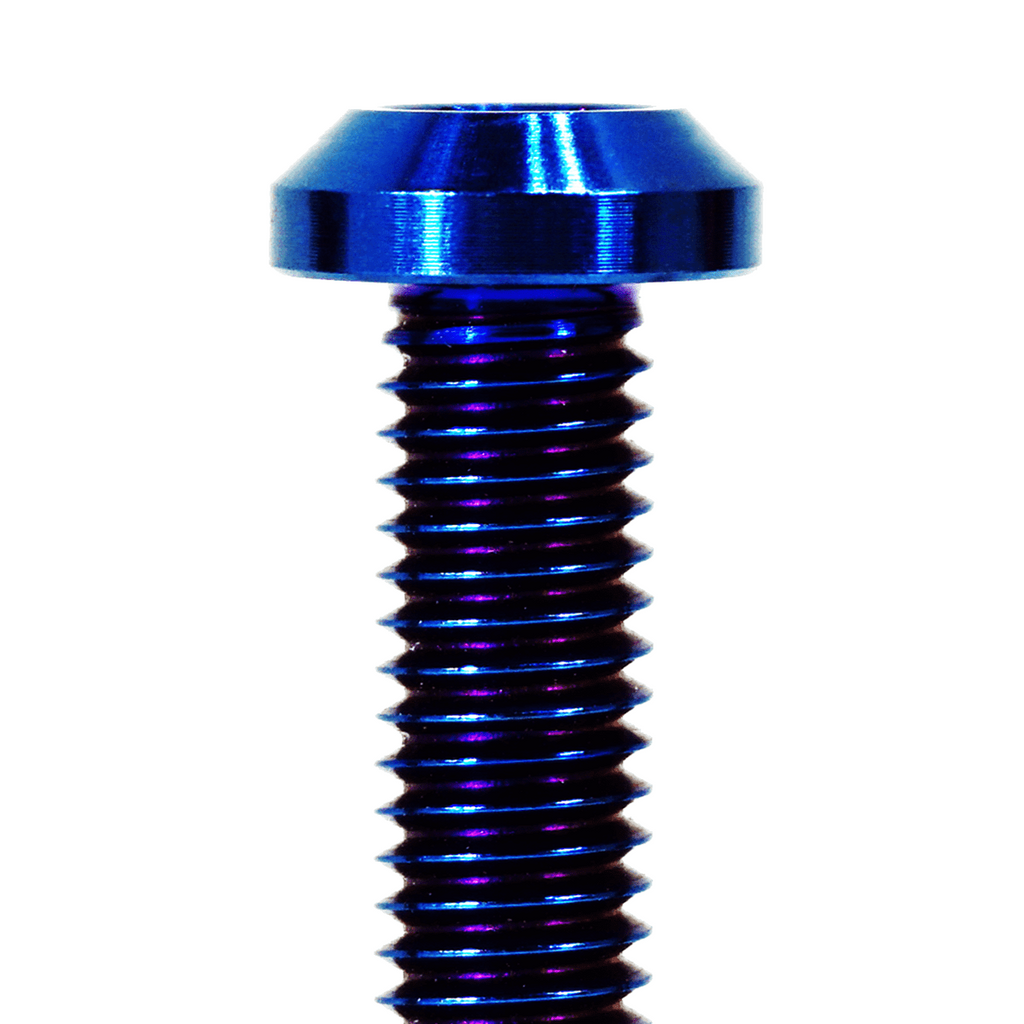 ZSPEC M6-1.0x24mm Dress Up Bolt® Fastener, Angled Head, Titanium Grade-5, Per Each
