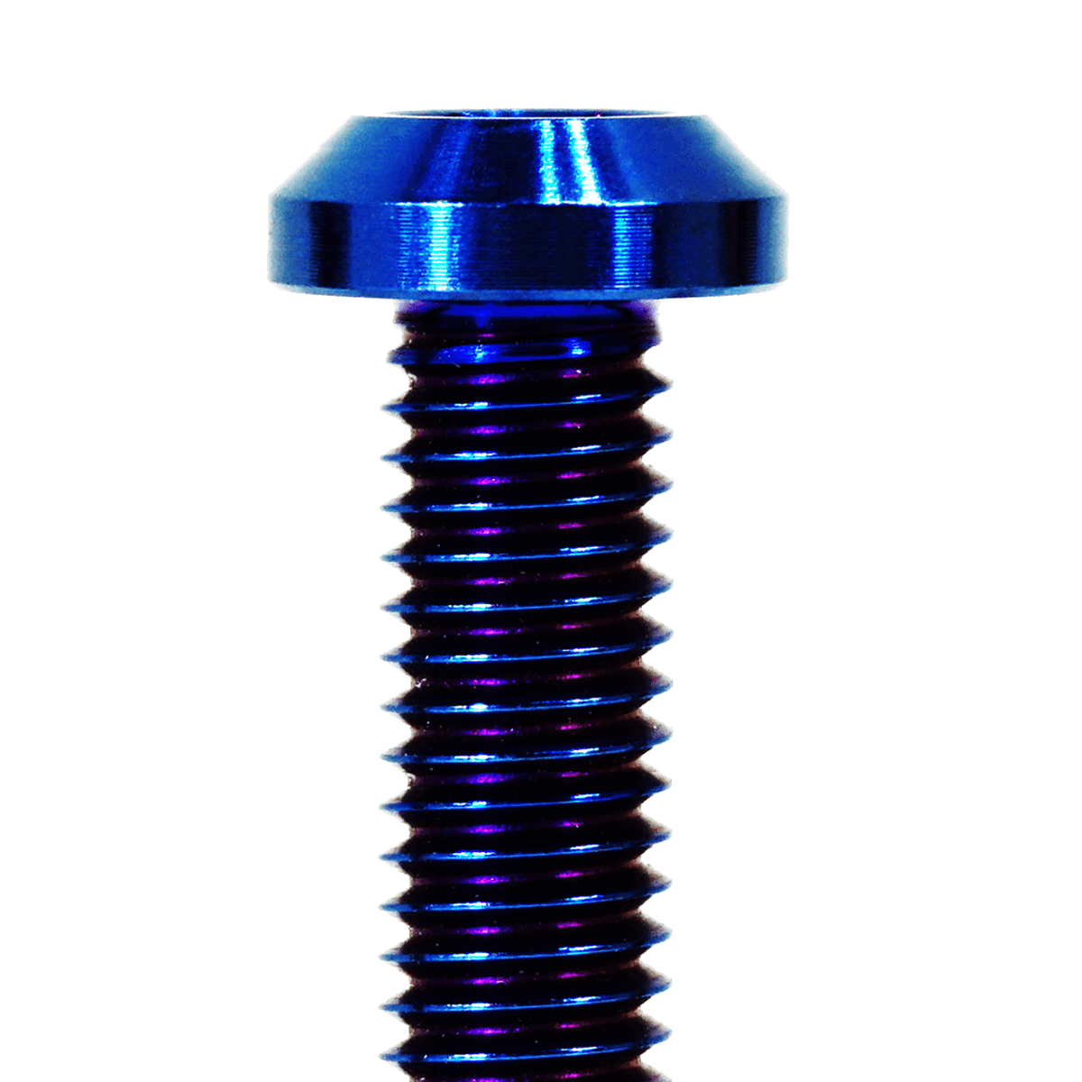 ZSPEC M6-1.0x40mm Dress Up Bolt® Fastener, Angled Head, Titanium Grade-5, Per Each