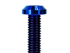 ZSPEC M8-1.25x35mm Dress Up Bolt® Fastener, Angled Head, Titanium Grade-5, Per Each