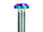ZSPEC M8-1.25x35mm Dress Up Bolt® Fastener, Angled Head, Titanium Grade-5, Per Each