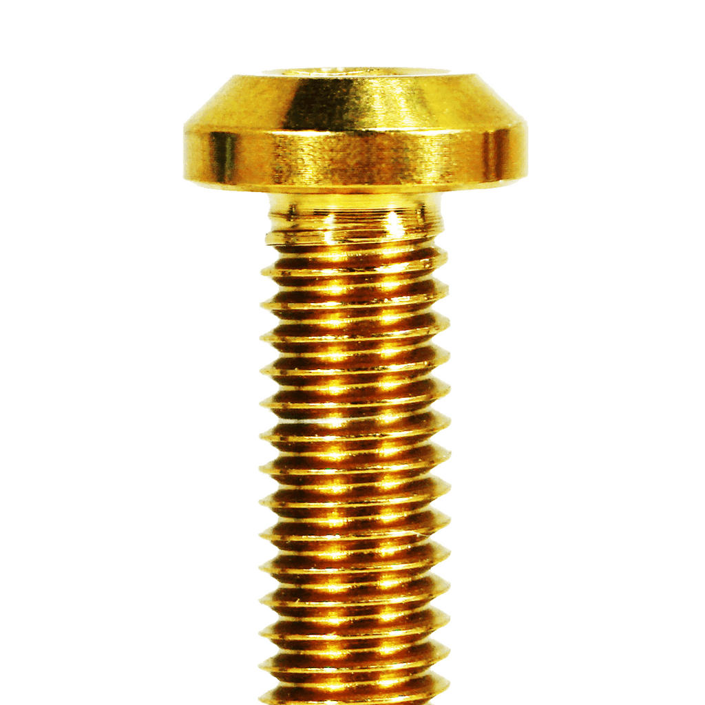 ZSPEC M6-1.0x35mm Dress Up Bolt® Fastener, Angled Head, Titanium Grade-5, Per Each