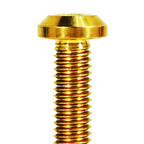 ZSPEC M6-1.0x35mm Dress Up Bolt® Fastener, Angled Head, Titanium Grade-5, Per Each