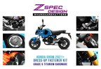 ZSPEC Dress-Up Bolts® Hardware Kit for the 2021+ Honda Grom Platform, Titanium