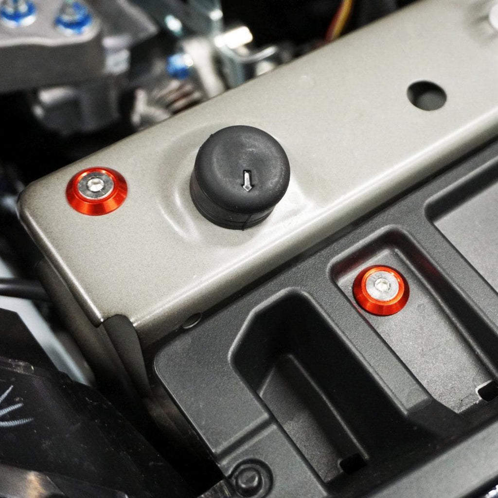 ZSPEC "Stage 2" Dress Up Bolts® Fastener Kit for '23+ Mitsubishi Mirage, Stainless & Billet