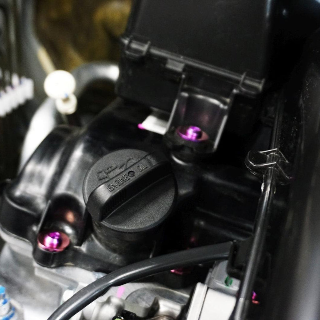 ZSPEC "Stage 3" Dress Up Bolts® Fastener Kit for '23+ Mitsubishi Mirage, Titanium