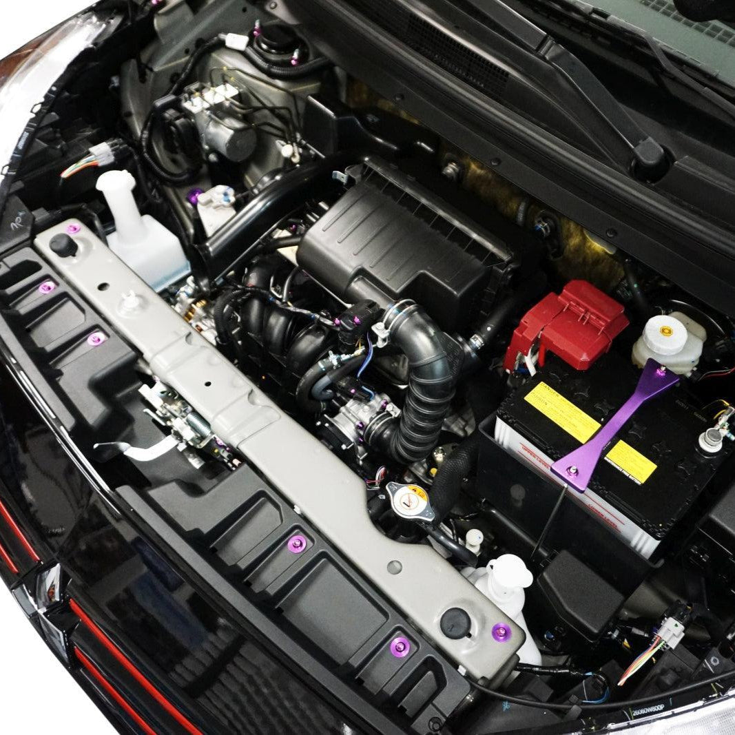 ZSPEC "Stage 3" Dress Up Bolts® Fastener Kit for '23+ Mitsubishi Mirage, Titanium