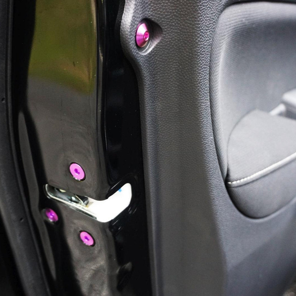 ZSPEC "Door Jams & Trunk-Area" Dress Up Bolts® Fastener Kit for '23+ Mitsubishi Mirage, Titanium
