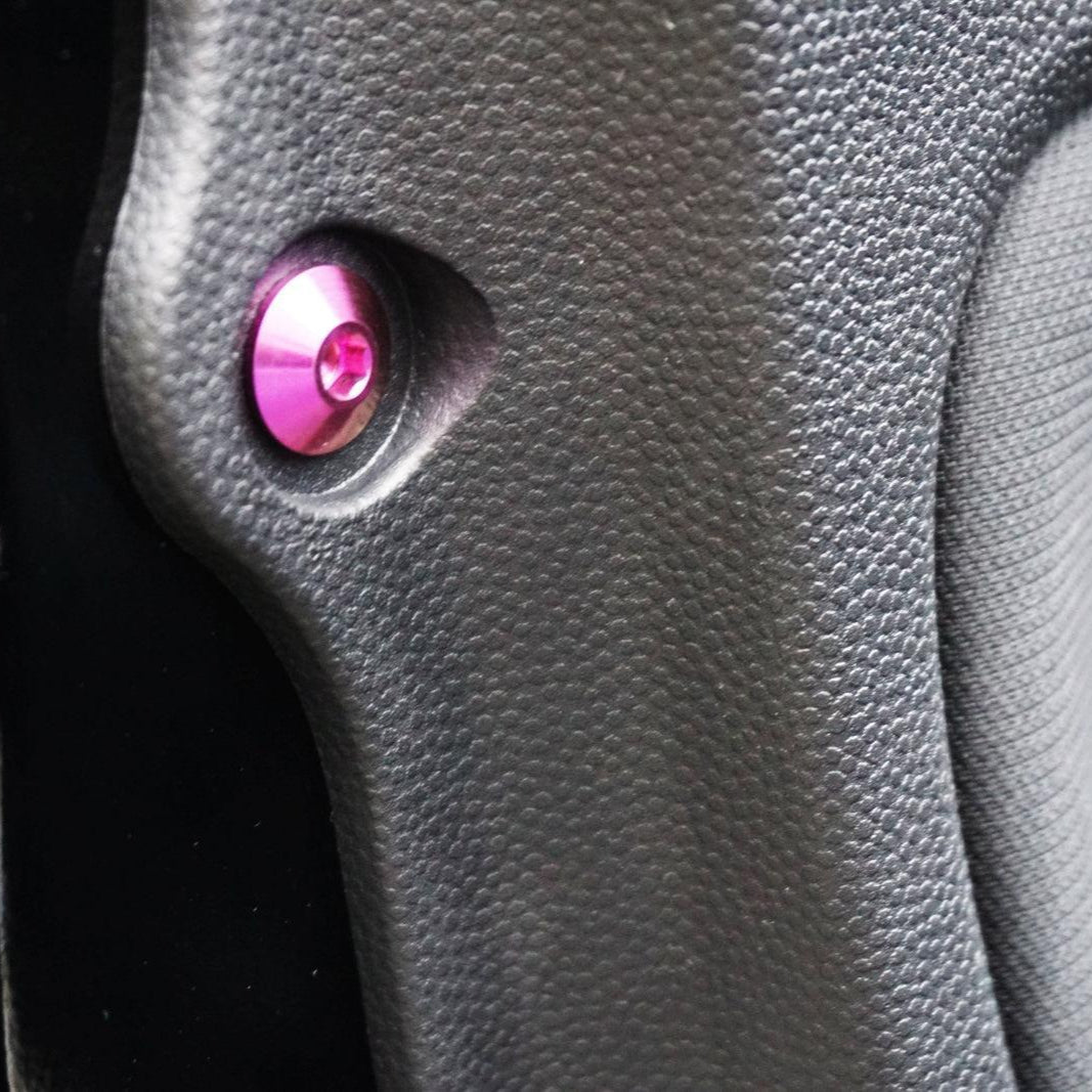 ZSPEC "Door Jams & Trunk-Area" Dress Up Bolts® Fastener Kit for '23+ Mitsubishi Mirage, Titanium