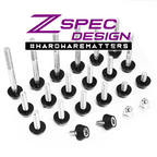 ZSPEC Plenum Fastener Kit for Nissan 350z VQ35DE +10mm (LONGER) Spacer, Stainless & Billet