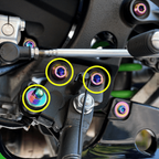 ZSPEC Titanium Fasteners for the Kawasaki Ninja 636 ZX6R Kick-Stand