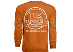 ZSPEC Long-Sleeve Cotton T-Shirt, Burnt Orange