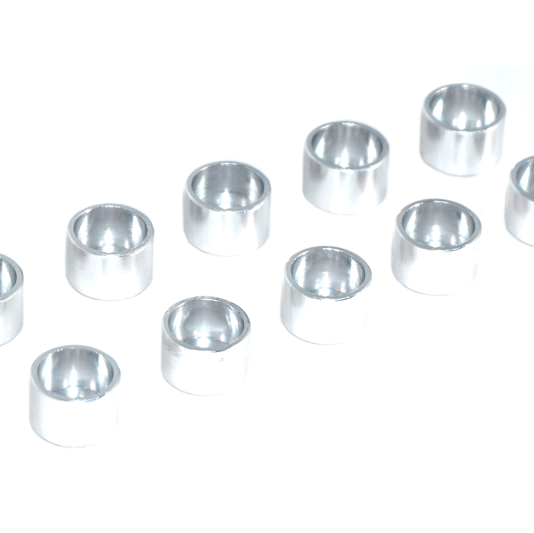 ZSPEC M3 Straight Cup Finish Washers for M3 SHSC Socket-Cap Fasteners, Billet, 10-Pack