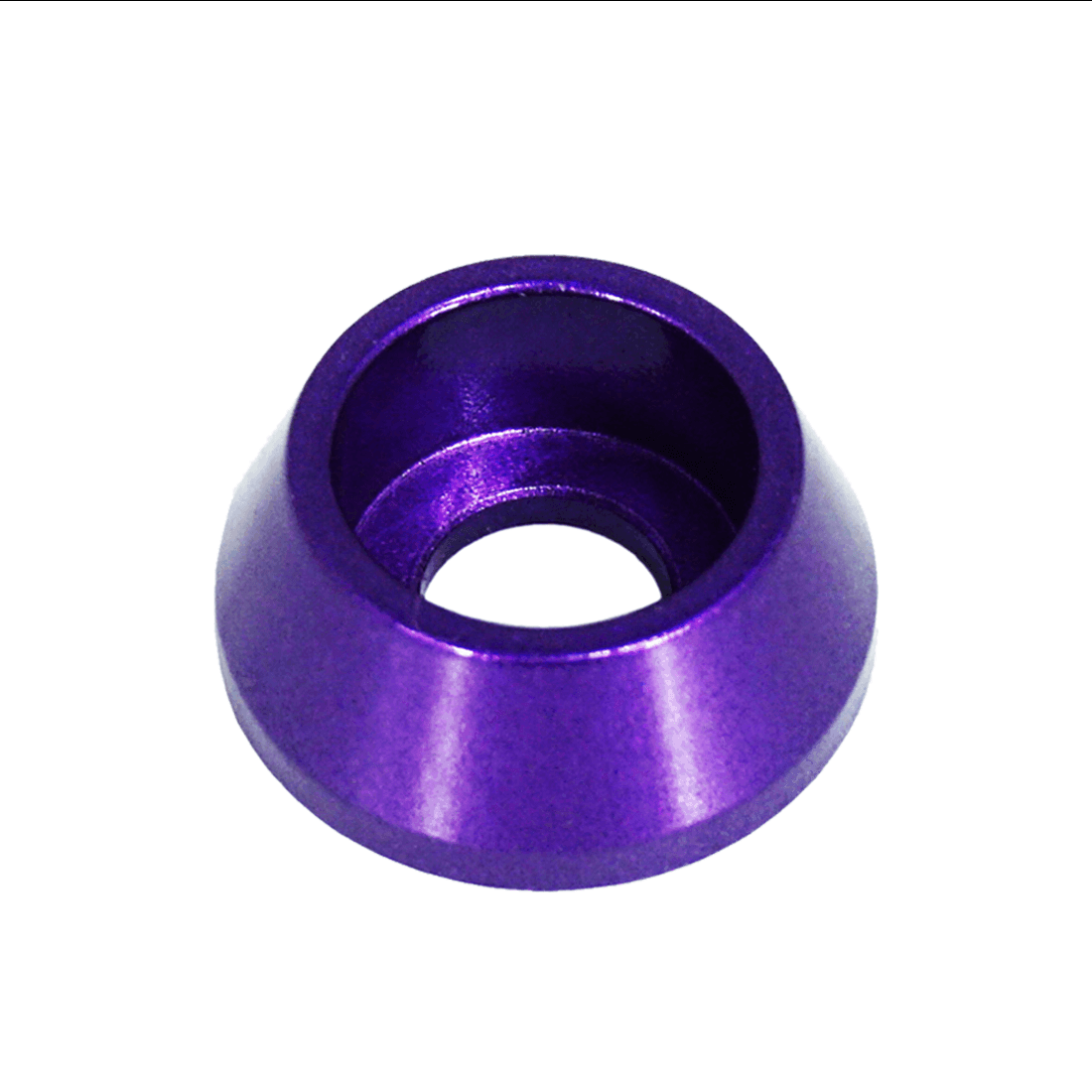 ZSPEC M10 Billet Angled Cup Finish Washers for SHSC Socket-Cap Fasteners, Billet, 10-Pack