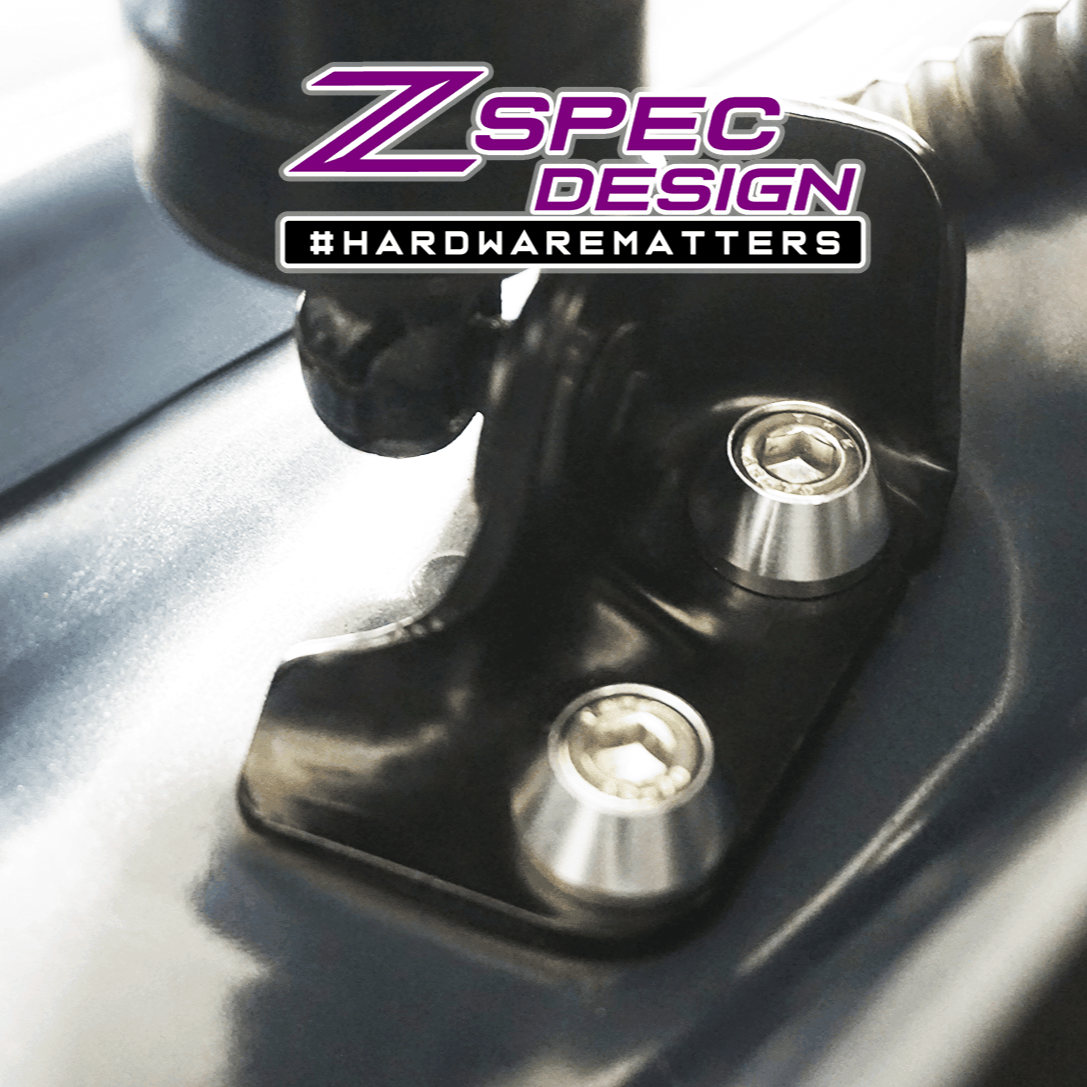 ZSPEC Dress Up Bolts® Trunk/Hatch Lift-Gate Fasteners for Mazda CX-3/CX-5/CX-9, Stainless & Billet