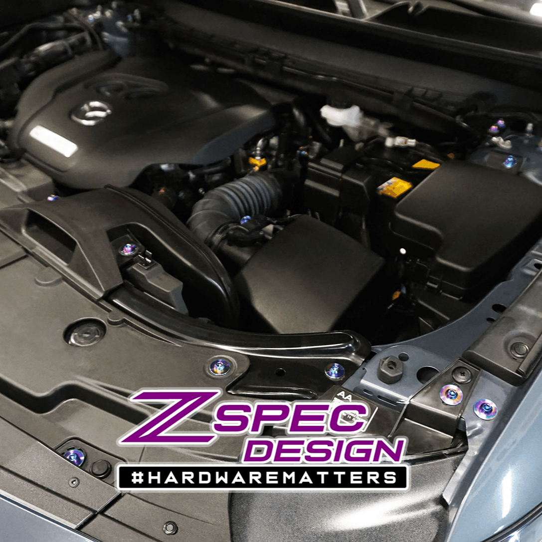 ZSPEC "Stage 1" Dress Up Bolts® Fastener Kit for '17-23 Mazda CX-5, Titanium