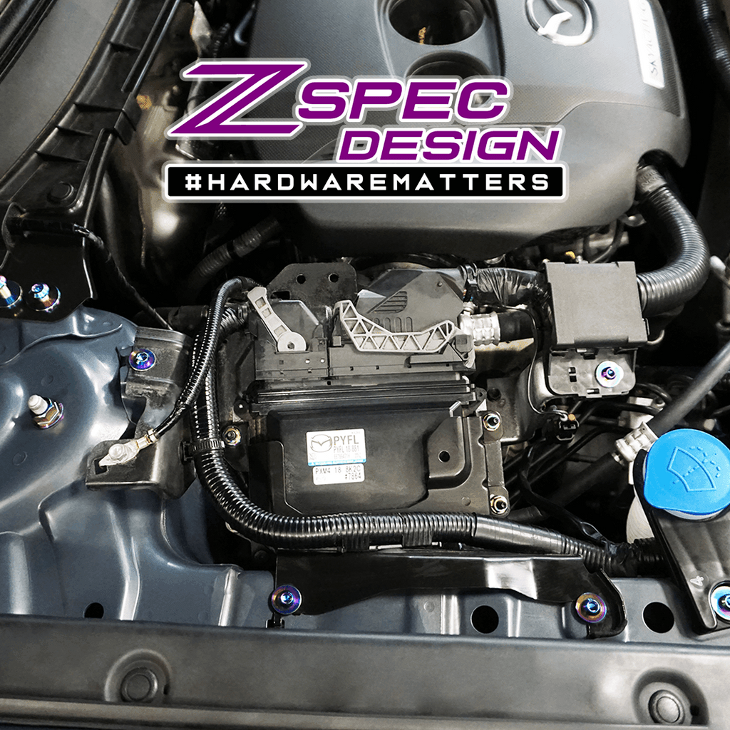 ZSPEC "Stage 1" Dress Up Bolts® Fastener Kit for '17-23 Mazda CX-5, Titanium