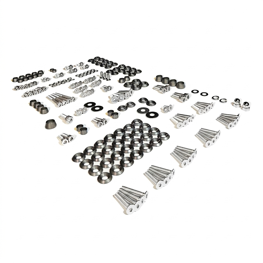 ZSPEC "Stage 3" Dress Up Bolts® Fastener Kit for 11-14 Ford Mustang 3.7L S197, Stainless & Billet