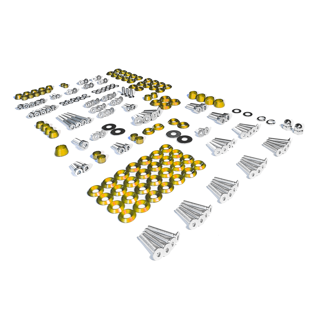 ZSPEC "Stage 3" Dress Up Bolts® Fastener Kit for 11-14 Ford Mustang 3.7L S197, Stainless & Billet