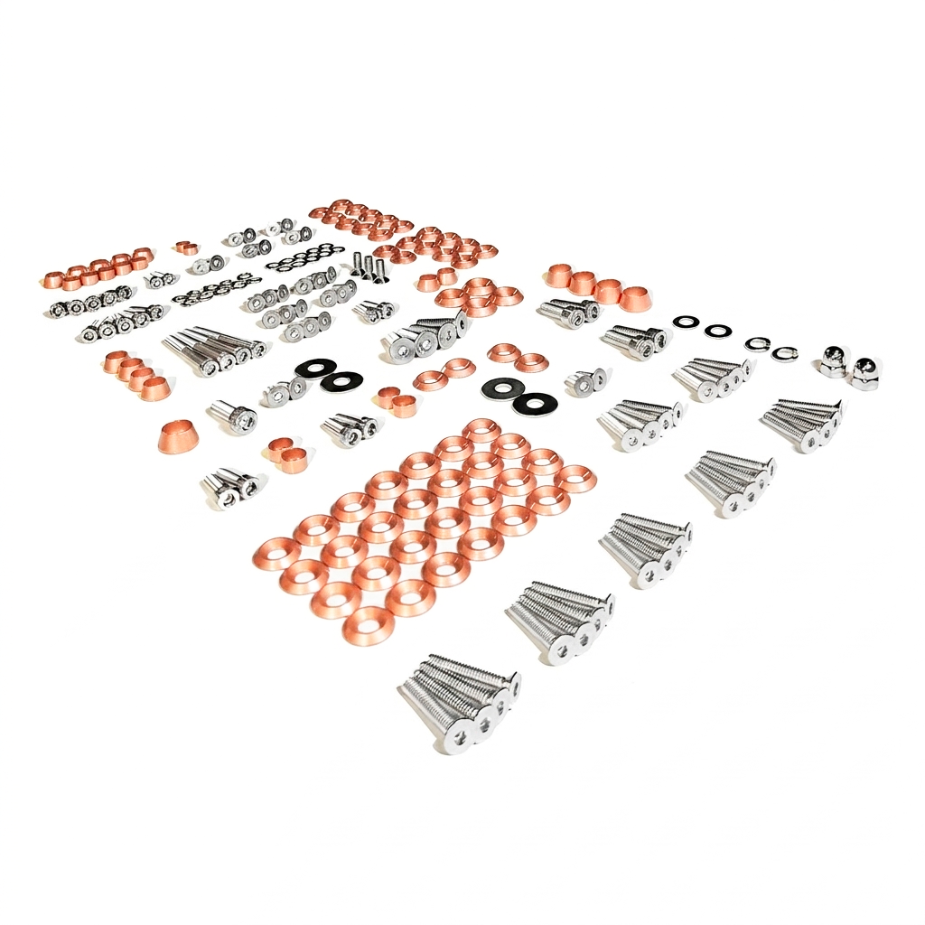 ZSPEC "Stage 3" Dress Up Bolts® Fastener Kit for 11-14 Ford Mustang 3.7L S197, Stainless & Billet