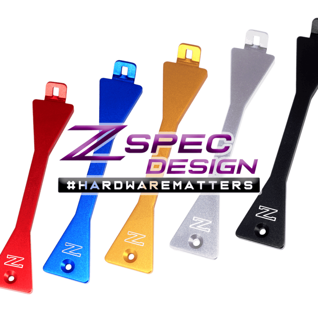 ZSPEC Battery Hold Down/Bracket Kit for Nissan Z31 300zx '84-89, Billet, w/ Stainless Hardware