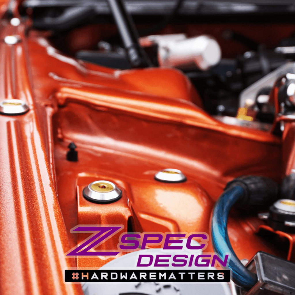 ZSPEC "Stage 2" Dress Up Bolts® Kit for Nissan 300zx Z32, Titanium & Billet