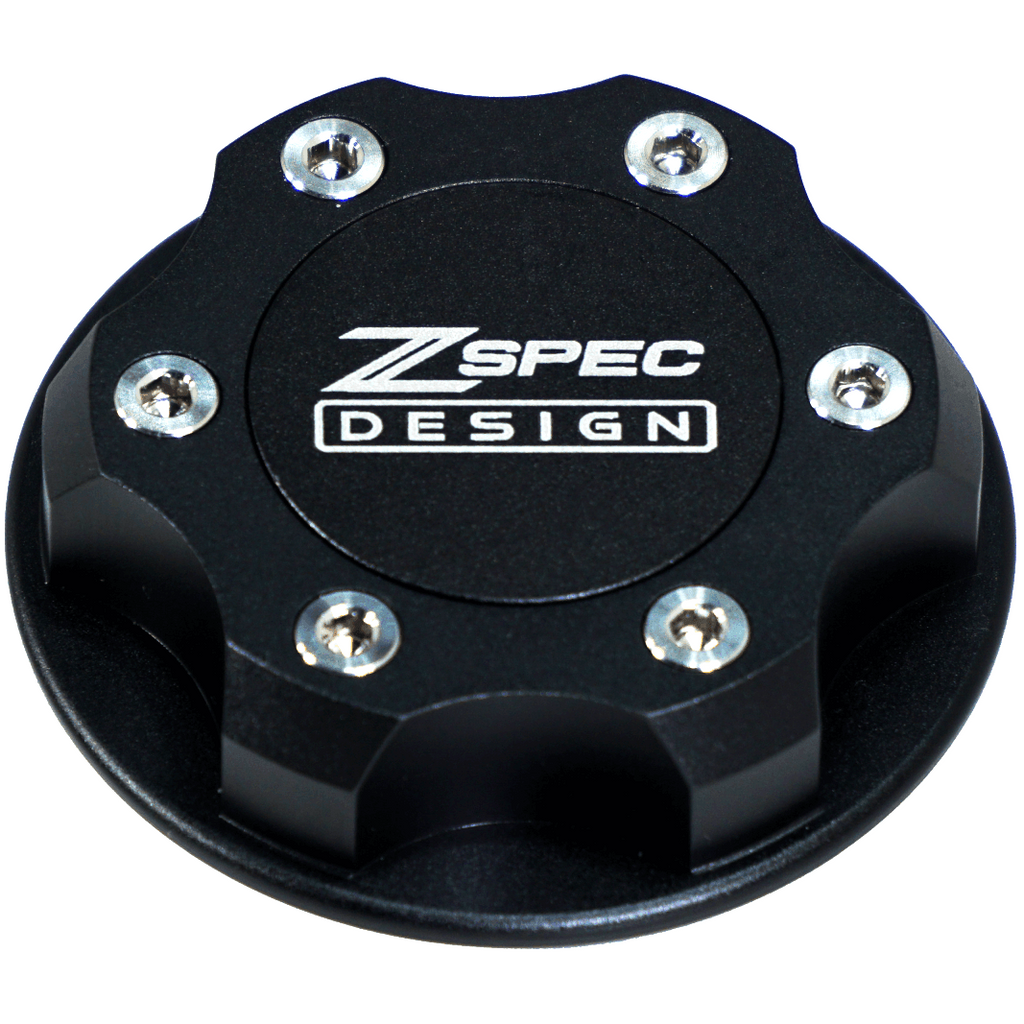 ZSPEC Billet Oil Filler Cap for Nissan/Infiniti/Datsun, Black Cap w/ Titanium Accent