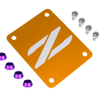 ZSPEC Orange-Gold PTU Holes Cover Plate for Z32 300zx, Billet, w/ Hardware
