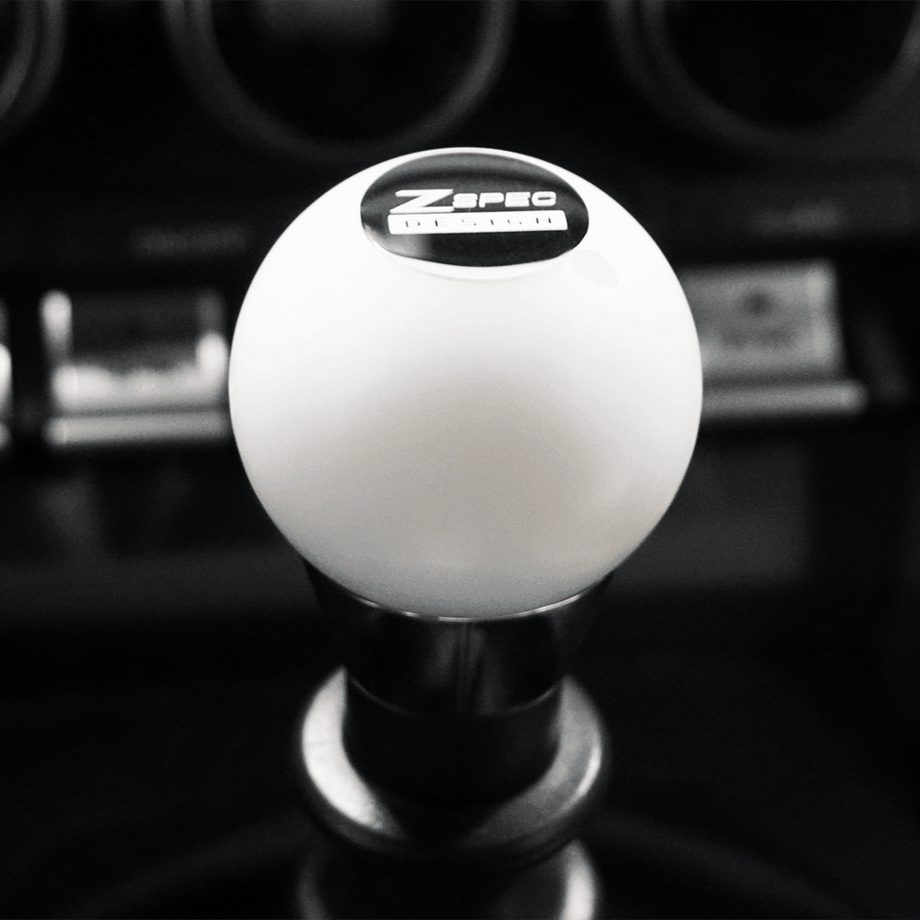 ZSPEC Shift Knob, M10-1.5, Delrin & Stainless, 5-Speed Shift Pattern Coin
