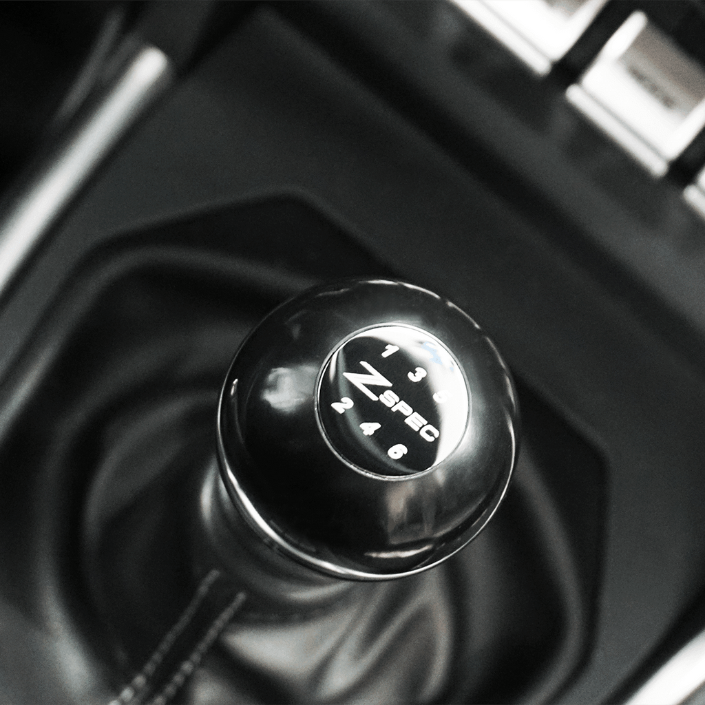 ZSPEC Shift Knob, M10-1.5, Delrin & Stainless, 4-Speed Shift Pattern Coin