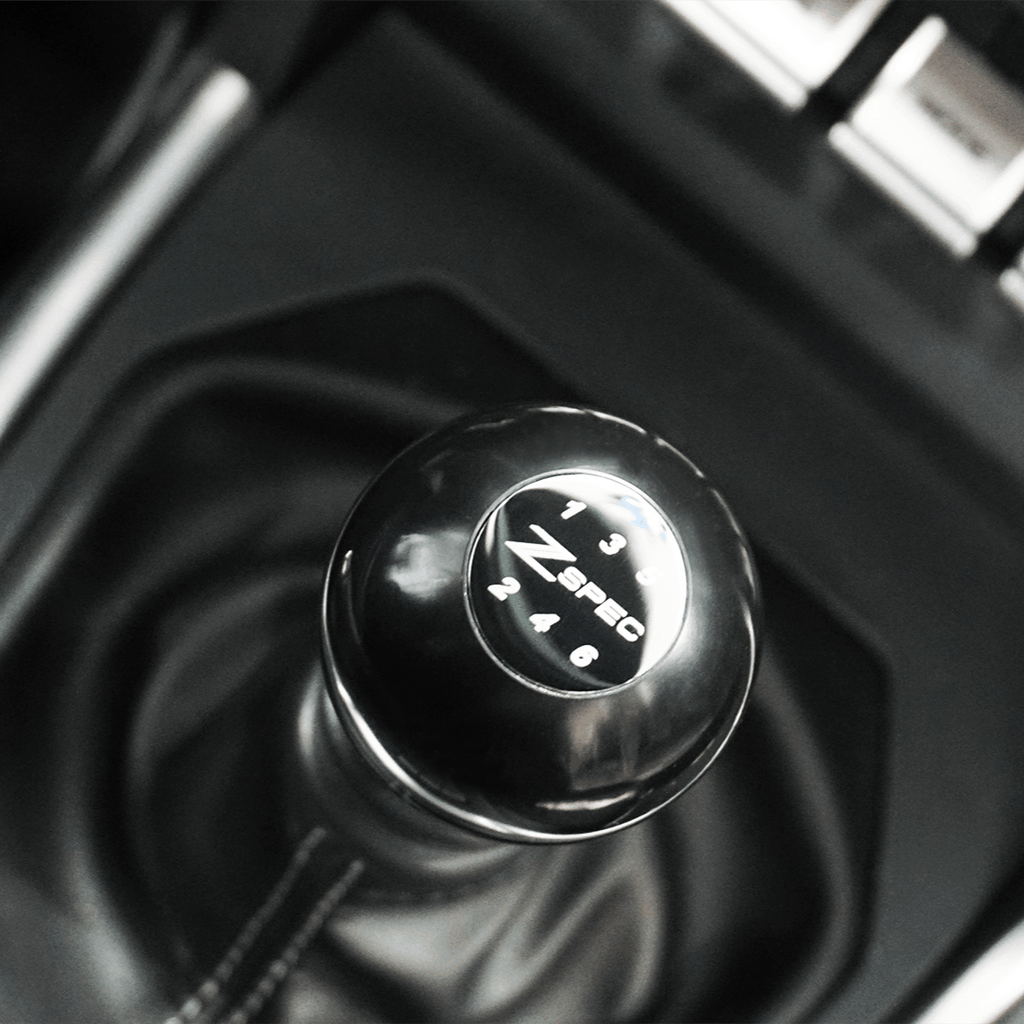 ZSPEC Shift Knob, M8-1.25, Delrin & Stainless, 5-Speed Shift Pattern Coin