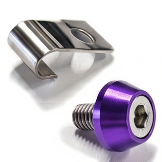 ZSPEC Throttle Cable Clip for '90-96 Nissan 300zx Z32, Polished Stainless