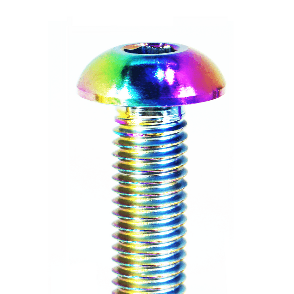 ZSPEC Button-Head Body Kit Fastener, M5x20mm w/ Rivet Nut, Titanium, Per Each