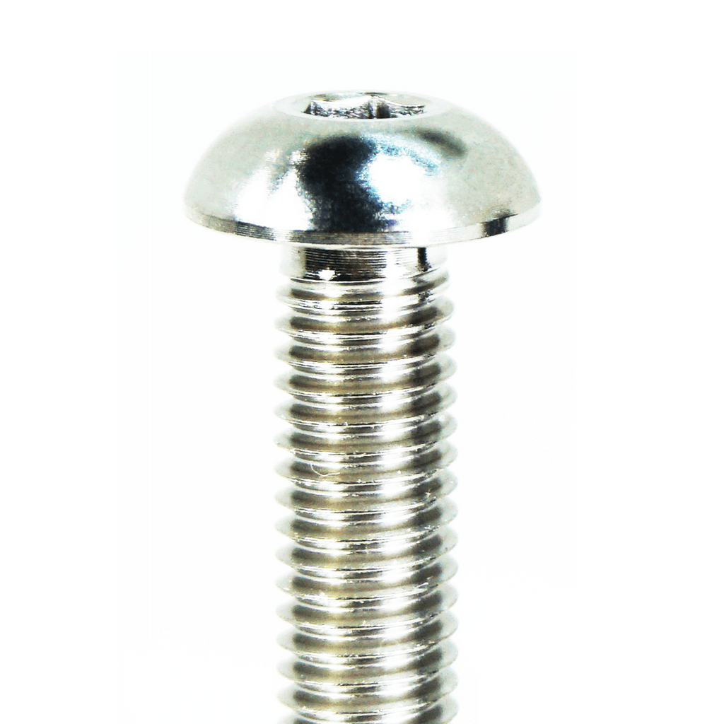 ZSPEC Button-Head Body Kit Fastener, M5x20mm w/ Rivet Nut, Titanium, Per Each