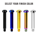 ZSPEC M6-1.0x55mm Shoulder Bolt, 47.5mm Shoulder/Shank Length, Grade-5 Titanium