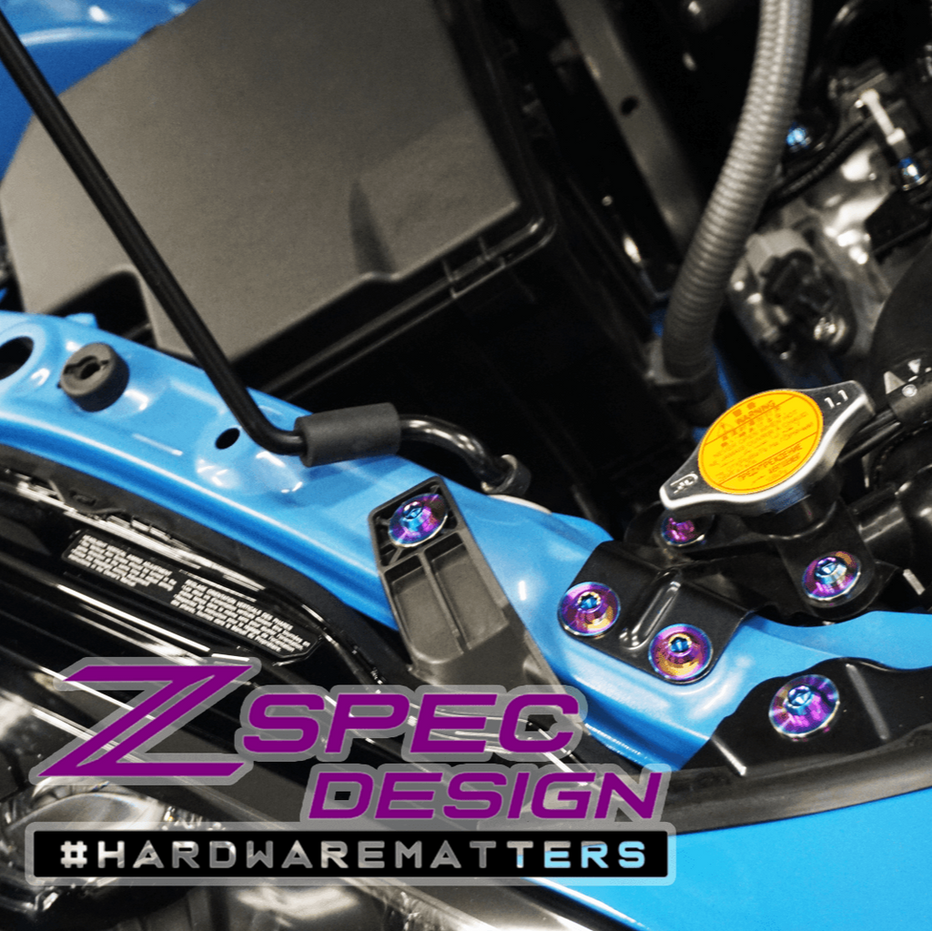 ZSPEC "Stage 3" Dress Up Bolts® Fastener Kit for '22+ Toyota GR86 & Subaru BRZ, Titanium