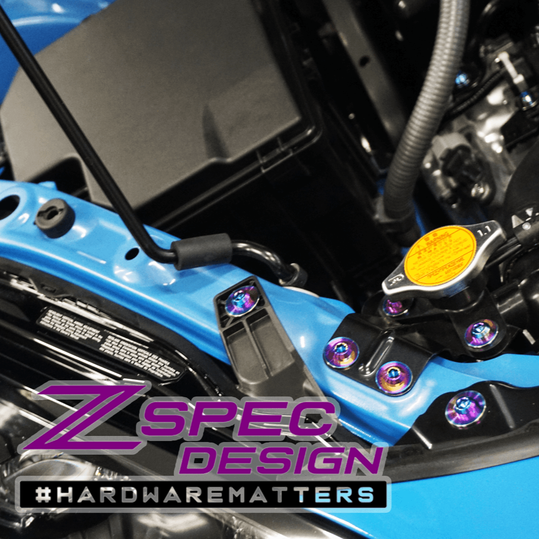 ZSPEC "Stage 2" Dress Up Bolts® Fastener Kit for '22+ Toyota GR86 & Subaru BRZ, Titanium