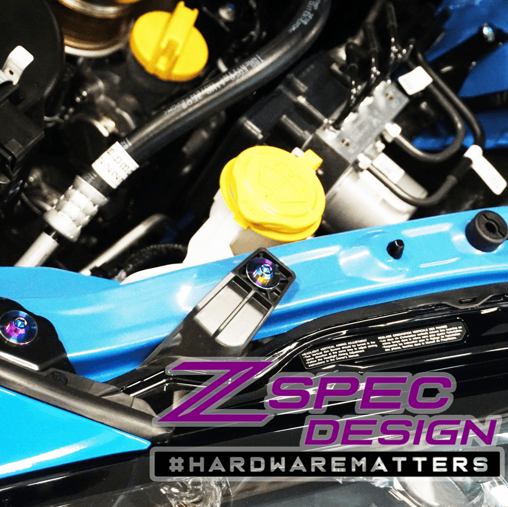 ZSPEC "Stage 3" Dress Up Bolts® Fastener Kit for '22+ Toyota GR86 & Subaru BRZ, Titanium