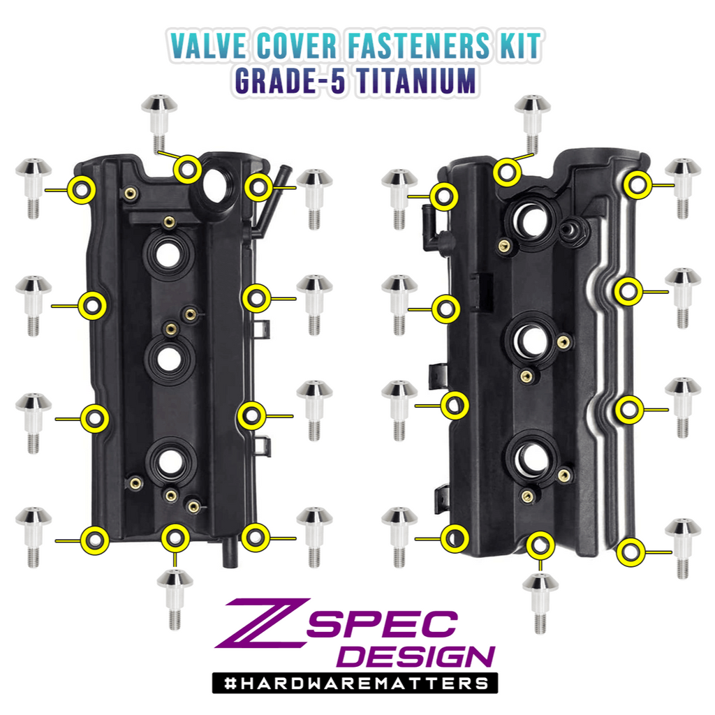 ZSPEC Titanium Valve Cover Bolts for Nissan 350z/G35, VQ35DE / VQ35HR