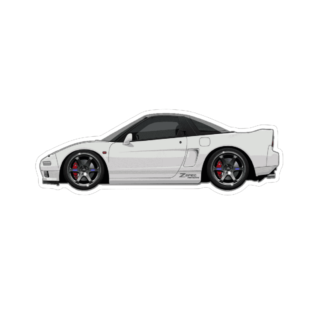 Acura Gen-1 NSX Sports Car Vinyl Decal / Sticker, White