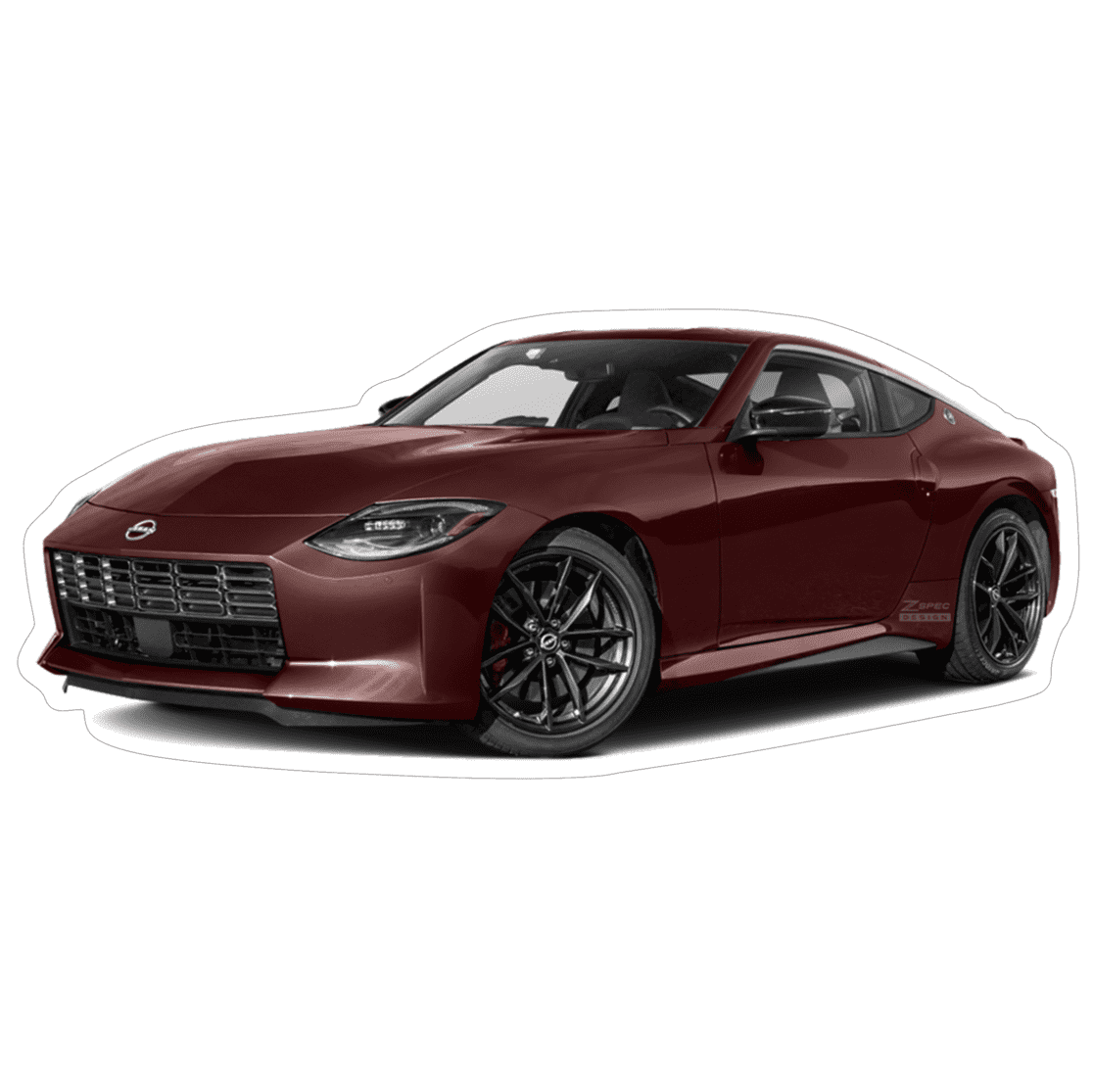 Nissan Z RZ34 Sports Car Vinyl Decal / Sticker, Rosewood